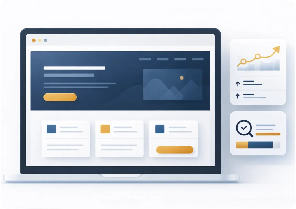 Nowoczesna strona internetowa wspierajaca konwersje i analityke