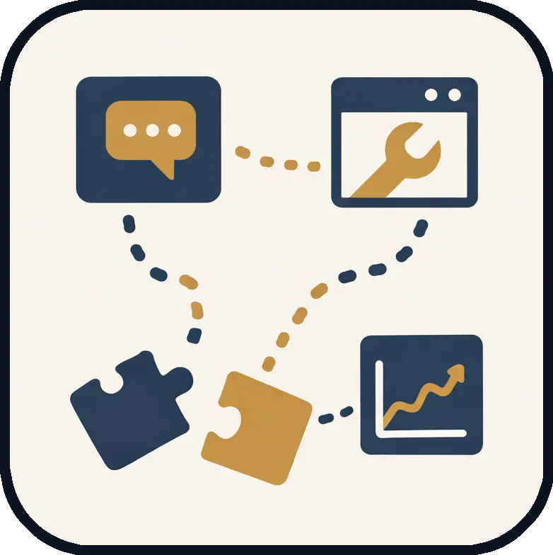 Połączenie komunikacji, narzędzi, procesów i wyników w jednym uporządkowanym systemie